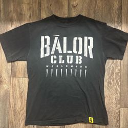 WWE Vintage NXT Balor Club Worldwide Wrestling Double Sided T-Shirt Size Medium
