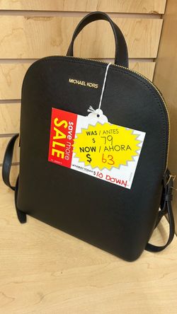Michael Kors Black Saffiano Leather Backpack