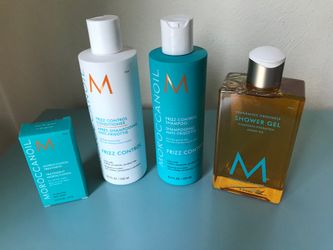 Moroccanoil Shampoo, 8.5ozConditioner, 8.5 oz Treatment and Shower Gel