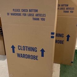MORE WIGGLE ROOM WARDROBE MOVING BOXES FULL SIZE 📦 incl Hardware $9.00 ea