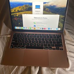 Apple MacBook Air Rose Gold Great Condition M1 Chip 2020 Year 8ram 256gb Flash hard Drive Like New 
