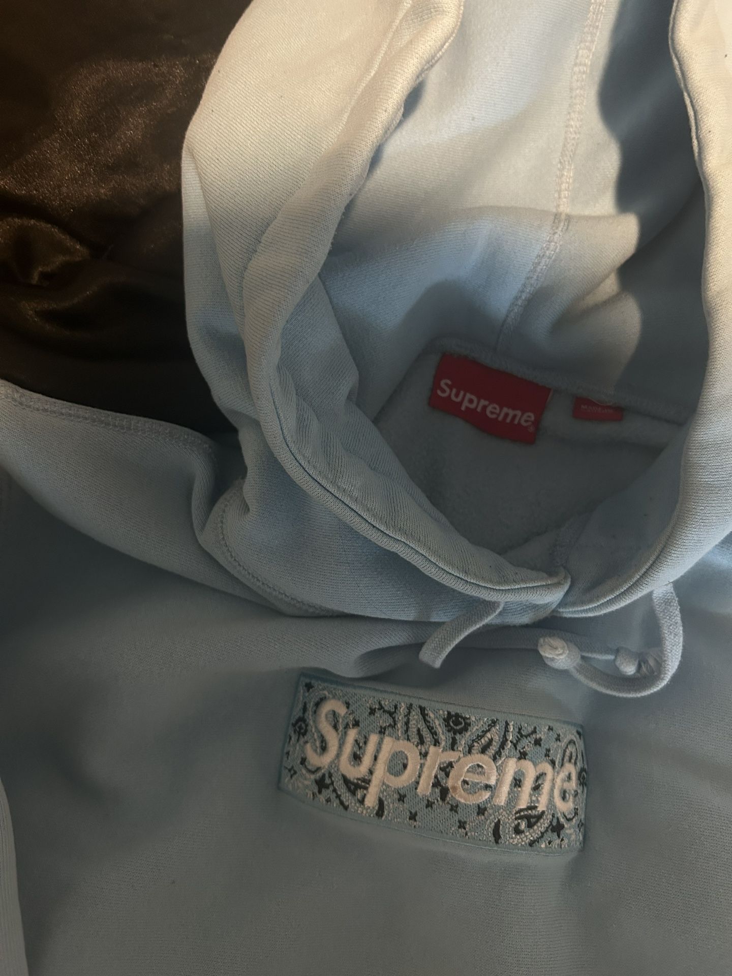 Supreme blue hoodie heavyweight