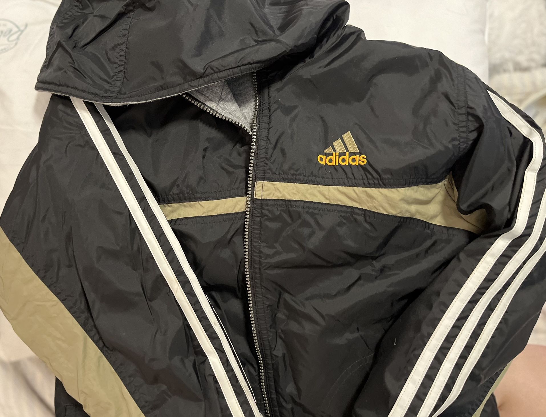 Youth Adidas Black/Gray Insulated Jacket M(8-10)