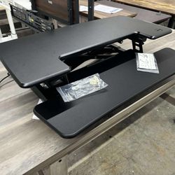 Flexispot EM7MB Electric Sit-Stand Desk Riser, 35-13/16" x 24", Black