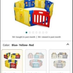 Playpen 8pannels With Shapes Soft Play Mat  $20
