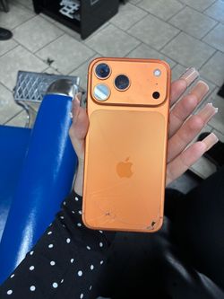 Apple iPhone 17 pro max  – Orange – Cracked Back Glass