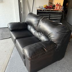 2 Couch Set Black
