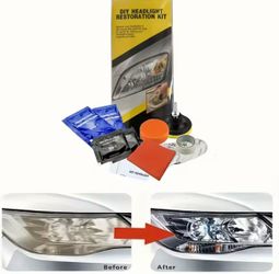 Vehicle headlight restoration kit