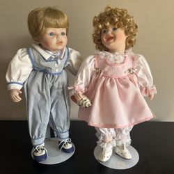 Moments Treasured First Kiss Darla Denny Porcelain Dolls William Tung Tusco 14in