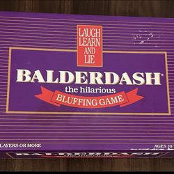 Balderdash Board Game Vintage Original 1984