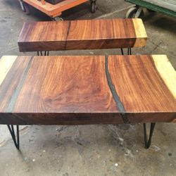 Showroom Custom Parota slab Coffee / End Tables ( Read info 1st )