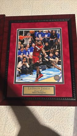 2012 nba championship lebron and dwayne wade framed