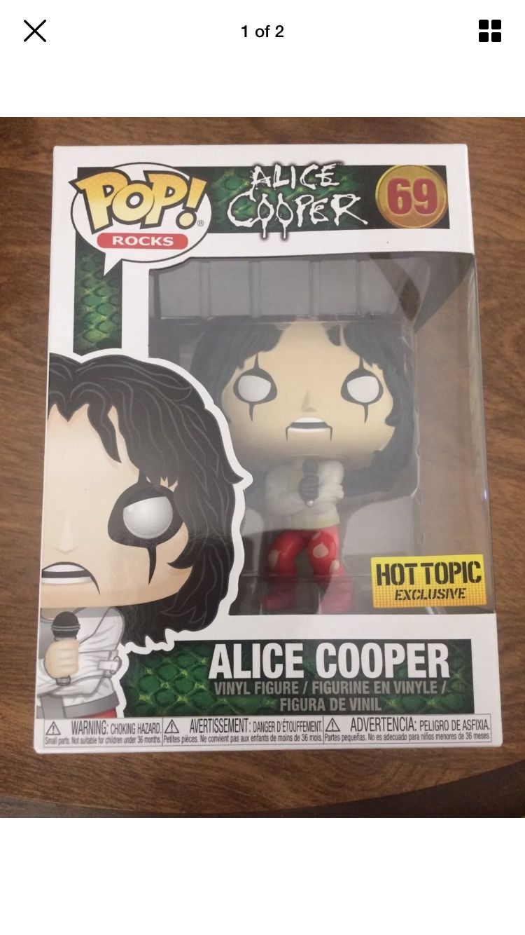 Funko pop rocks exclusive Alice Cooper brand new