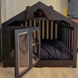 WLO Modern Dog Crate – Black Gabled Size 3 – Retails $641!