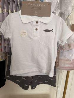 Chickpea Polo And Shorts With Hat
