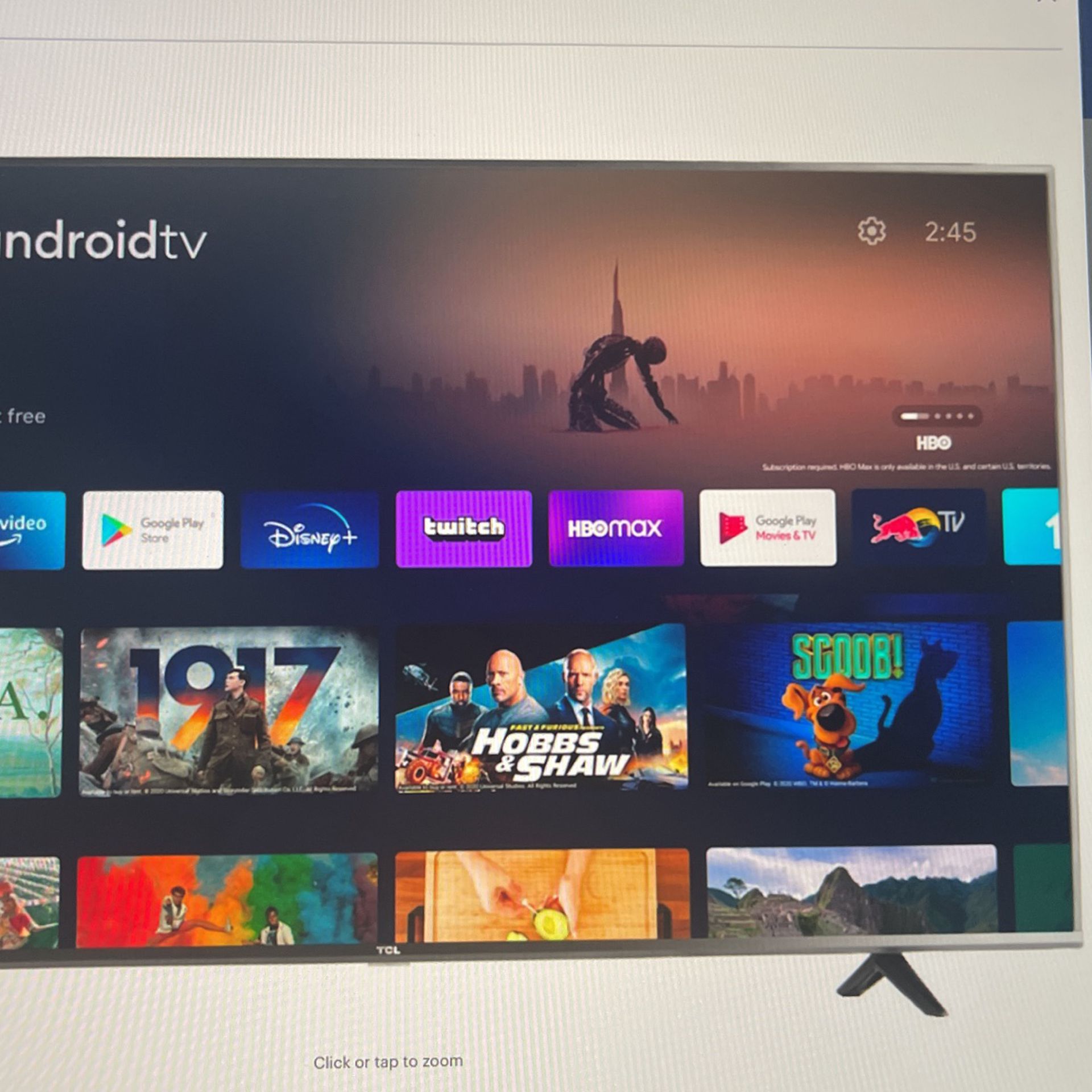 TCL 55" CLASS 4-SERIES 4K UHD HDR LED SMART ANDROID TV 