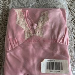 Victoria’s Secret Women’s Dress – Pink & Cream with Lace – Size S