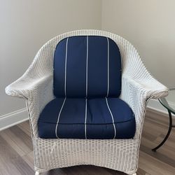 Lloyd Loom Wicker Set Sunbrella Cushions