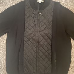 Calvin Klein Quilted Sweater-Jacket XL