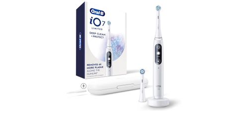 Oral-B Rechargeable Electric Toothbrush, iO7 Limited Deep Clean + Protect, 5 Cleaning Modes