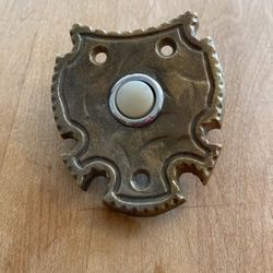 Vintage Brass Doorbell Button Lighted