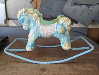 Vintage 1950s Wonder Horse Shoo-Fly Childs Riding Bouncing Rocking Spring Horse