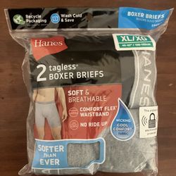 Hanes Authentic 2 Tagless Boxer Briefs MISB New Never Used cash local purchase 