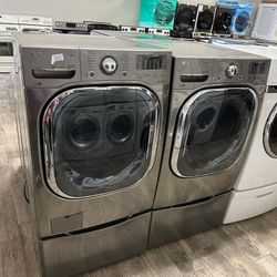 LG washer and dryer set electric XL mega capacity Heavy duty