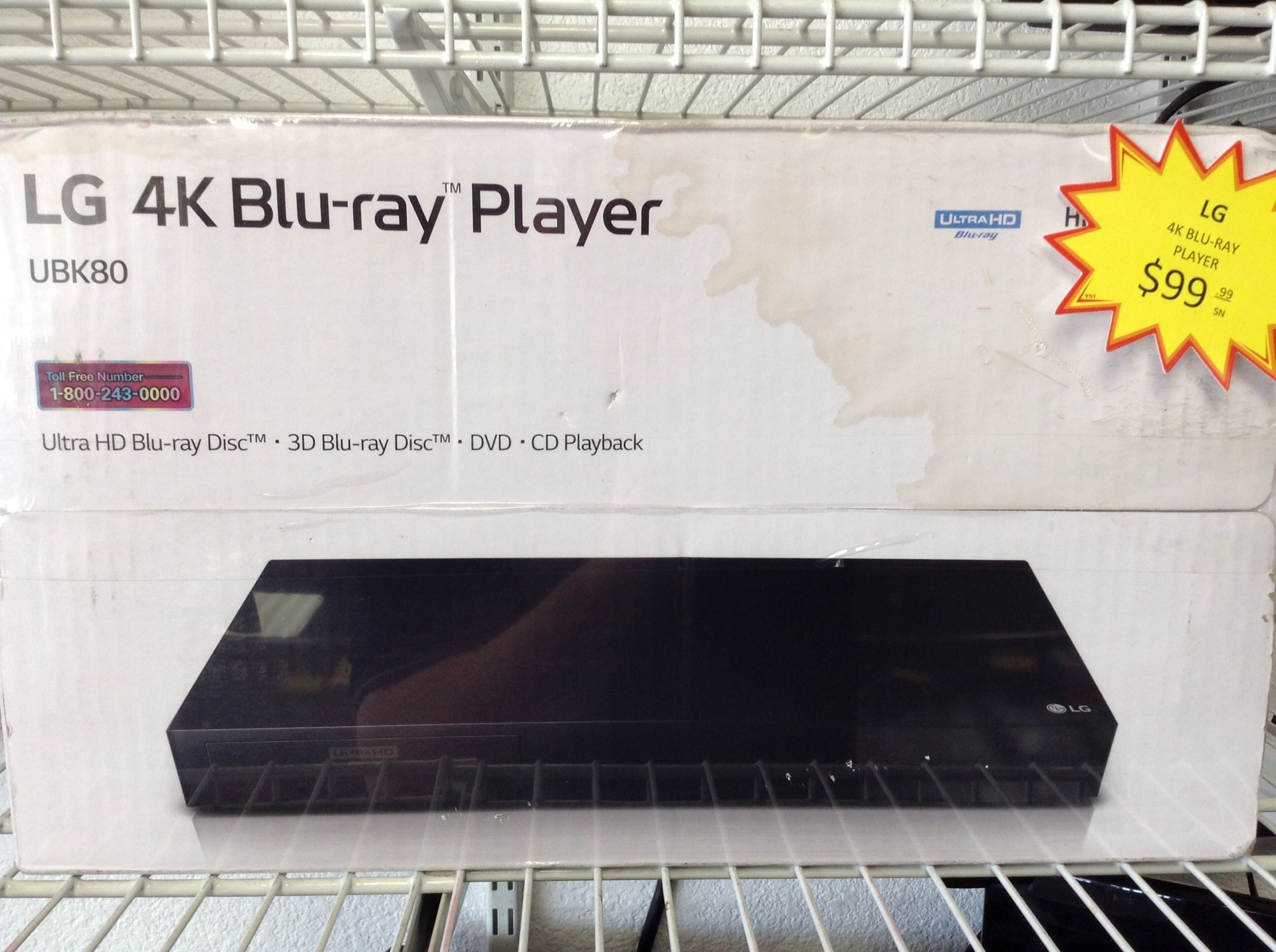 Lg 4K under 3D Blu Ray player/smart player 11091135001