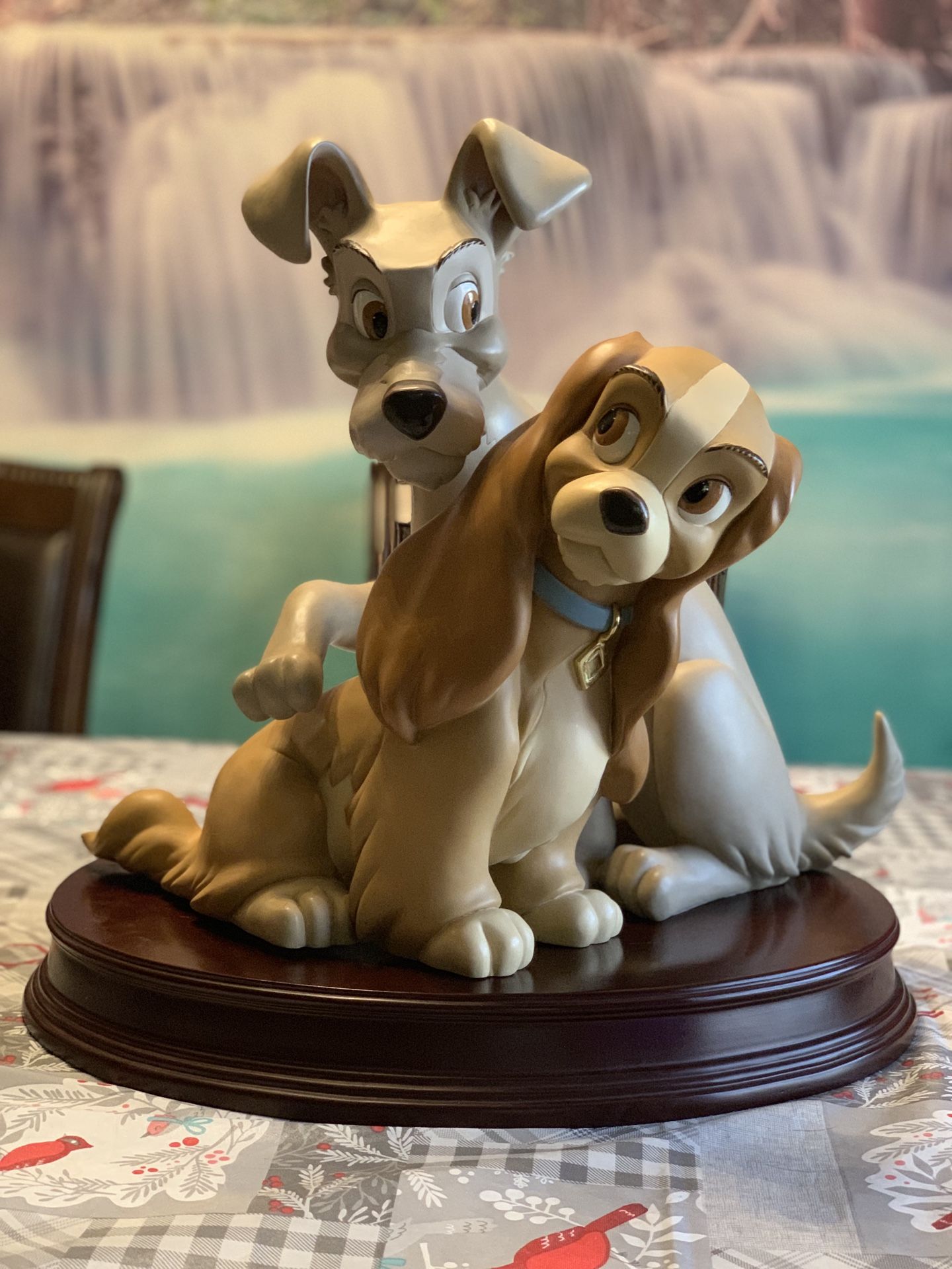 Disney Lady and the Tramp anniversary big statue figurine figure