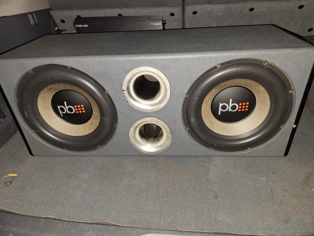 Pb Subwoofers In Box 2amps