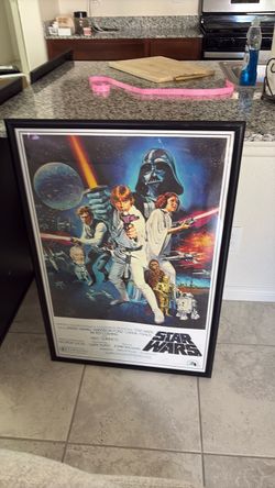 Framed Star Wars Original Movie Poster