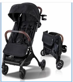 Strolee Lightweight Baby & Toddler Stroller, (v2 Midnight Black)