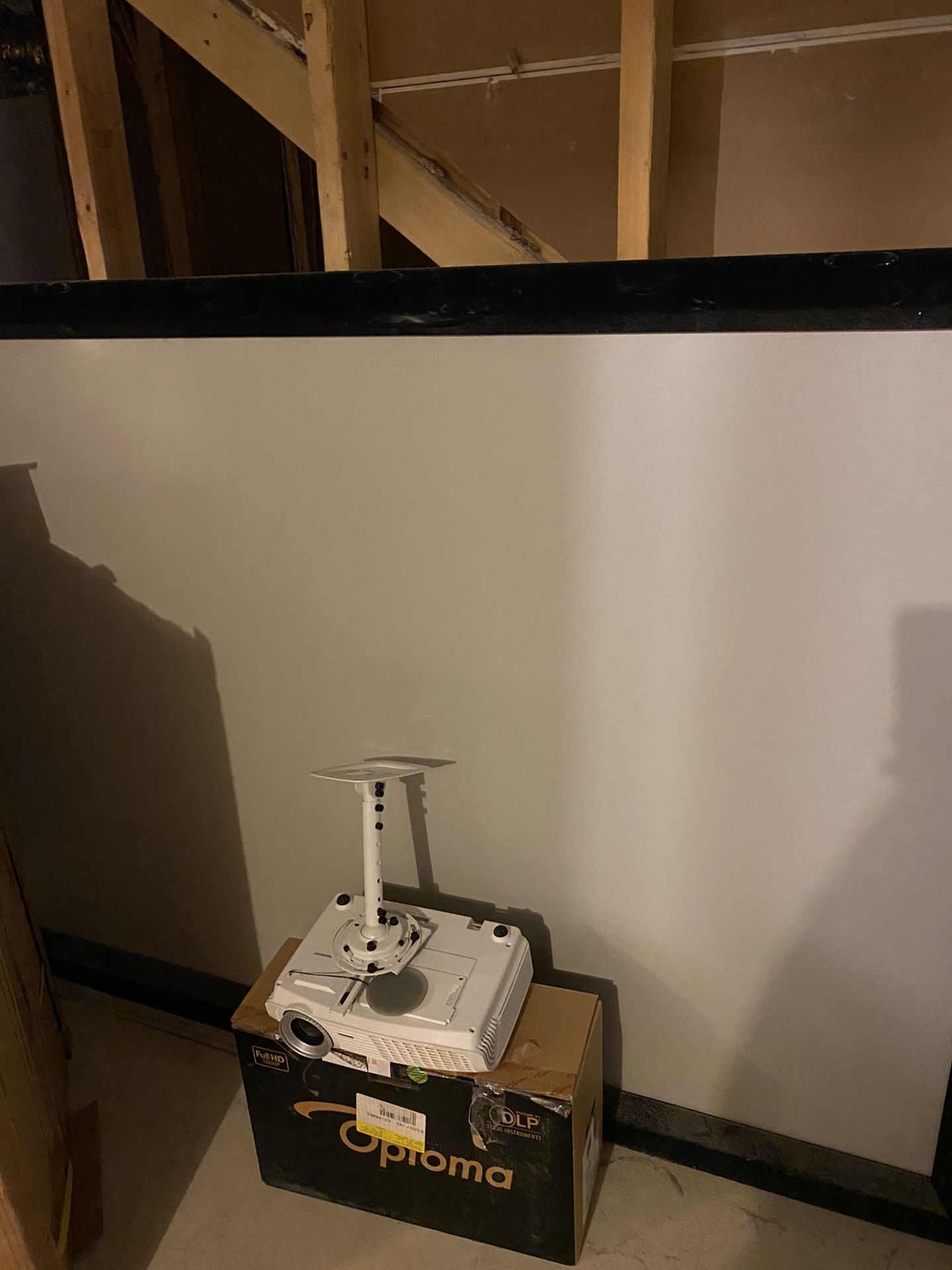 HD Optoma Projector and 92 inch DA-Lite screen