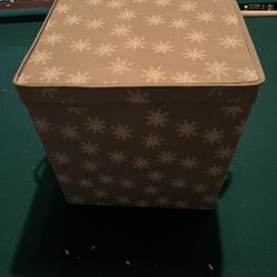 Holiday Christmas Ornament Collapsible Storage Bin 