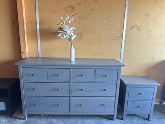 Gray IKEA Hemnes dresser set