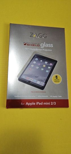 Zagg Invisible Shield Glass Screen Protection For Apple Ipad Mini 2/3