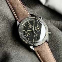 Omega Speedmaster Moonwatch Co-Axial Chronograph Automatic Black Dial Men's Watch