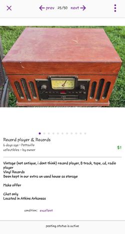 Vintage records & player