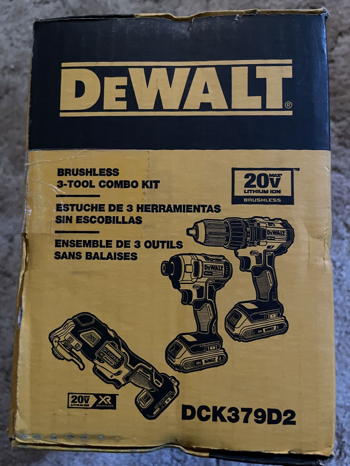 Dewalt DCK379D2 3-piece Kit New Unopened 