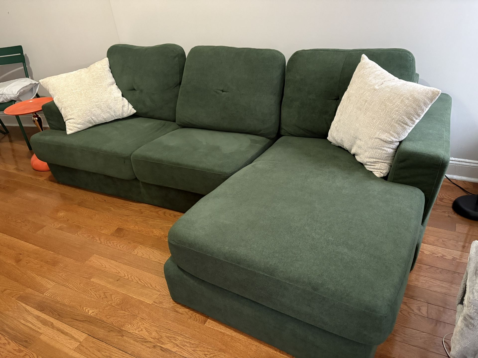 Green Comfy Couch With Green Chair 