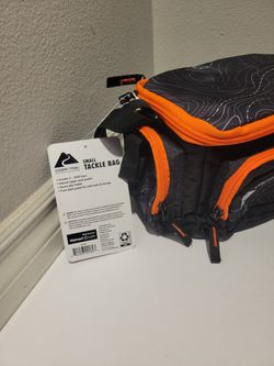 Ozark Trail Soft-sided 350 Fishing Tackle Bag with 3 Tackle Boxes, Black w/  Orange Trim for Sale in Stanton, CA - OfferUp