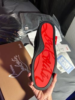 Christian Louboutin Black Sneaker with Red Sole
