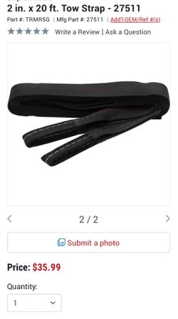 New 2"x 20' Tow Strap