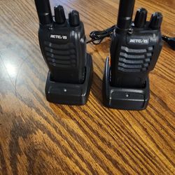 (2) × 2-way Radios With Chargers Retc 15 