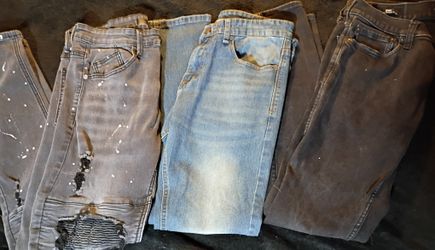 3 Pair Mens Jeans 32x30