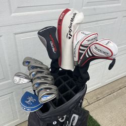 ⛳️ Senior Men’s Ping TaylorMade Golf Clubs And Bag. 