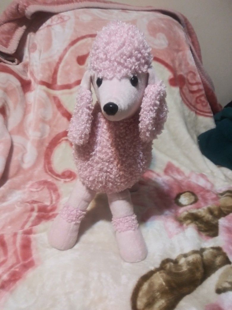 Pink Poodle Plush Toy "THE FOLAND GROUP"