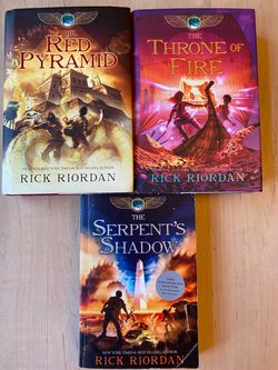 Like New The Kane Chronicles series by Rick Riordan  all 3 books for $20