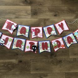 Super Cute Hello Kitty Birthday Banner